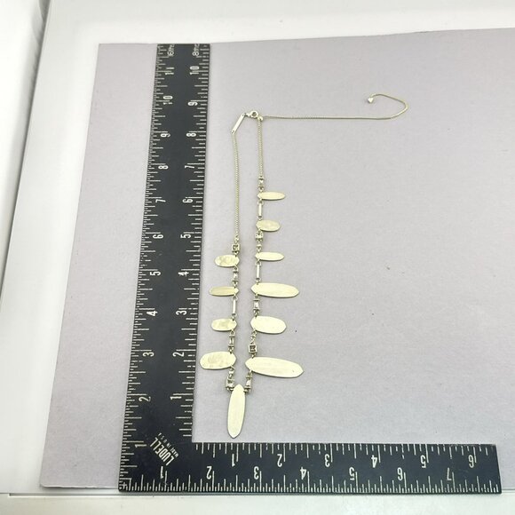 Kendra Scott Necklace Airella Adjustable Choker Gold Tone Clear Rhinestones $110 - Picture 4 of 14